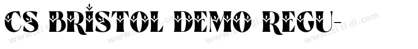 CS Bristol Demo Regu字体转换